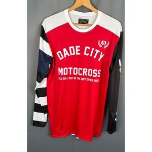 Fast House Dade City Motocross Red Bull Dirt Down South Long Sleeve Jersey Men L